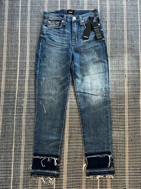 Hudson high rise Zoeey straight crop jeans size 25 brand new with tags!